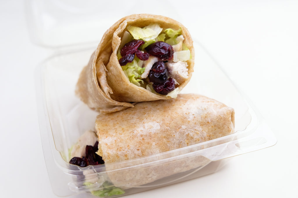 Brie and Cranberry Chicken Wrap